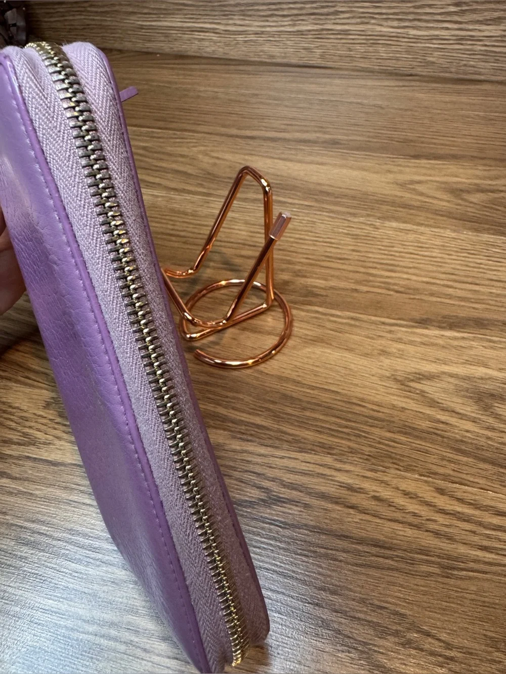 Gucci Leather Bamboo Tassel Zip Around Long Wallet Cert Of Auth Incl Rare Purple - Picture 4 of 15